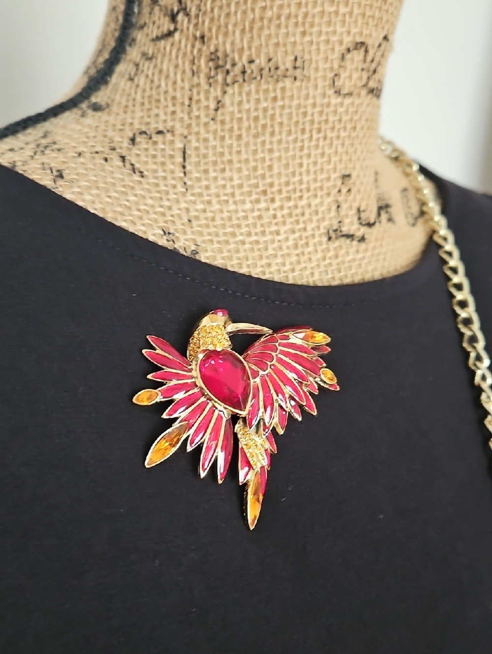 Graziano "Bird Of Paradise" Vintage Brooch. - Picture 6 of 11